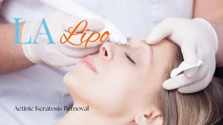 Woman receiving Actinic Keratosis Removal Treatment Mitcham