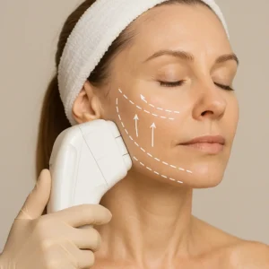 Woman having HI-FU to reduce wrinkles call LA LIPO Mitcham Now!