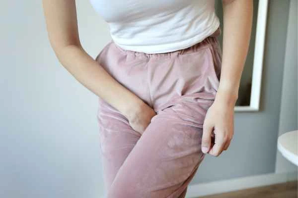 woman struggling with urine incontinence Mitcham
