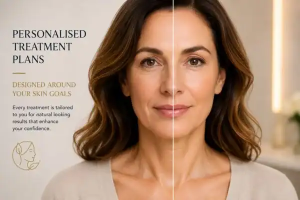 Before and after results of Collagen Lift Therapy Mitcham